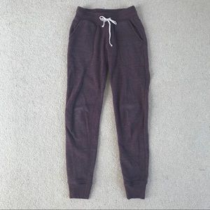 maroon eco-fleece sweatpants